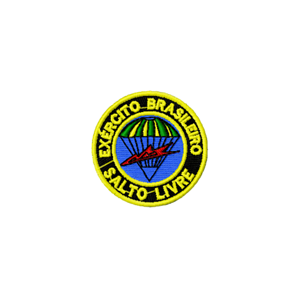 Distintivo Bordado de Gorro Colorido - Salto Livre