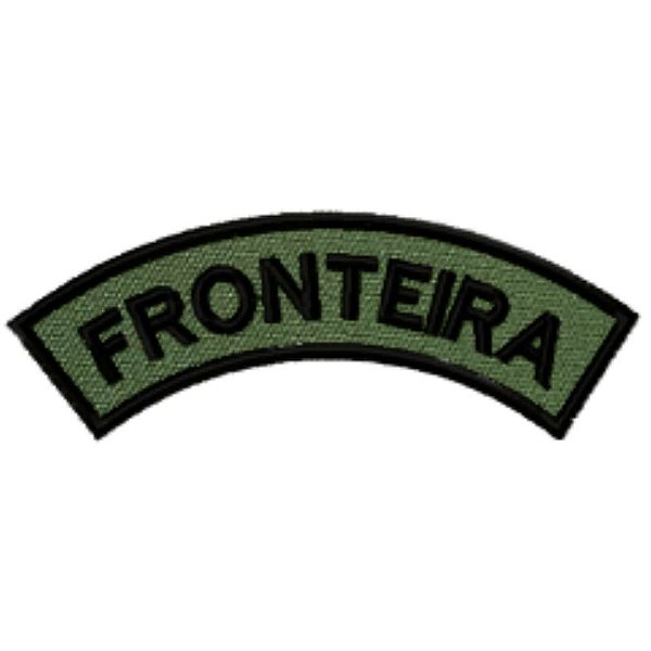 Distintivo Semicircular Bordado de Baixa Visibilidade - Manicaca FRONTEIRA