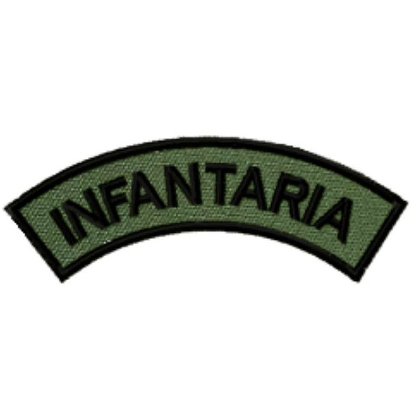 Distintivo Semicircular Bordado de Baixa Visibilidade - Manicaca INFANTARIA