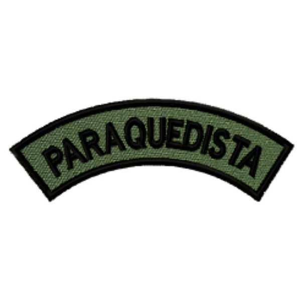 Distintivo Semicircular Bordado de Baixa Visibilidade - Manicaca PARAQUEDISTA