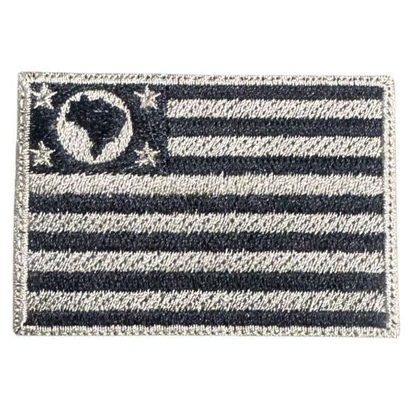 Patch Bordado Bandeira de São Paulo em Baixa Visibilidade 6,5 x 4,5cm