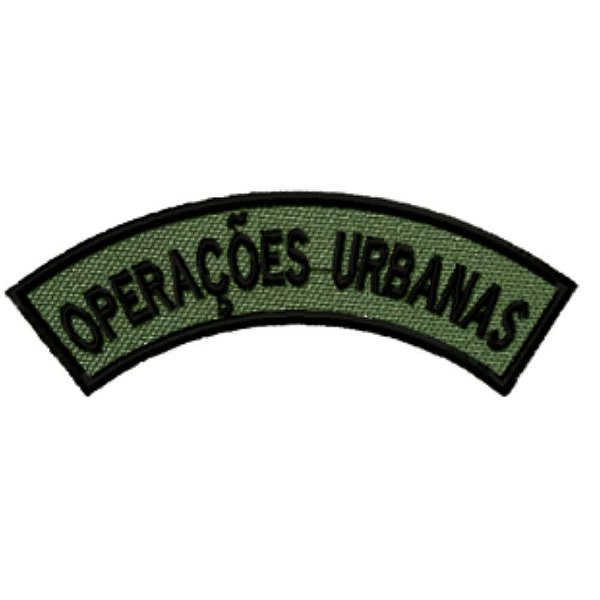 Distintivo Semicircular Bordado de Baixa Visibilidade - Manicaca OPERAÇÕES URBANAS