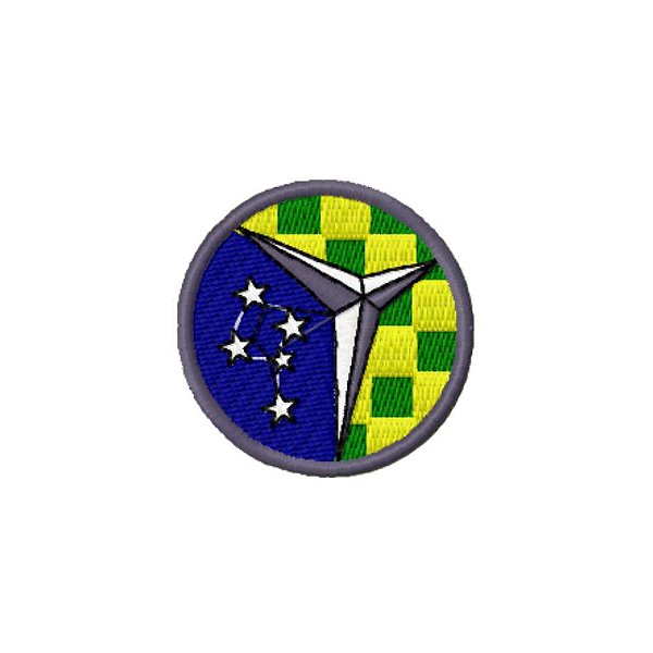 Distintivo Bordado de Gorro baixa COLORIDO - CA SUL (Centro de Adestramento SUL)