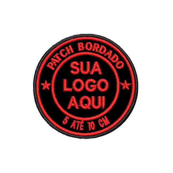 Patch Bordado PERSONALIZADO 5 até 10 cm