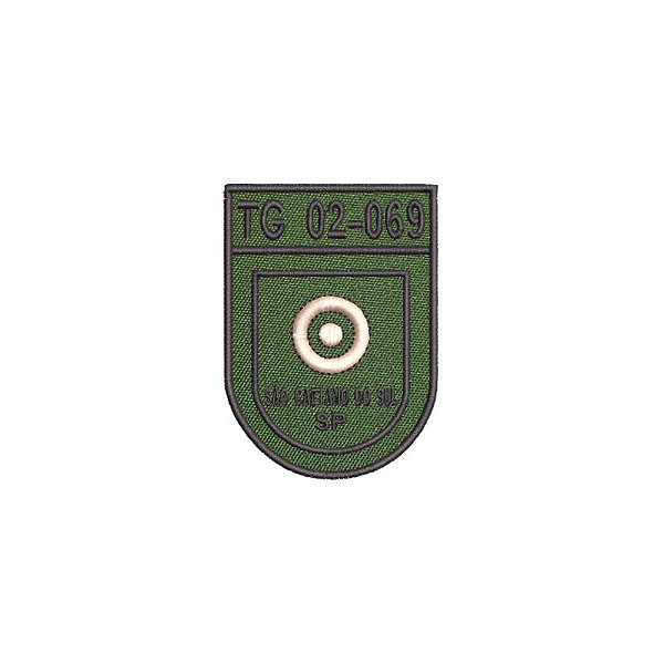 Distintivo de Organização Militar de Baixa Visibilidade - TG 02-069 (Tiro de Guerra de São Caetano do Sul - SP) RUE