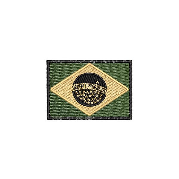 Patch Bordado Bandeira do Brasil Baixa Visibilidade