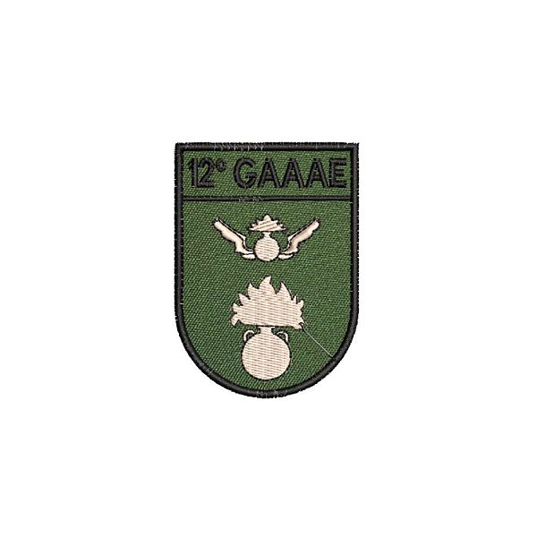 Distintivo de Organização Militar de Baixa Visibilidade - 12º GAAAE (12º Grupo de Artilharia Antiaérea - Jundiaí SP)