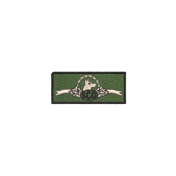 Patch Bordado Distintivo de Baixa Visibilidade - Operação com Cães (Cães de Guerra)