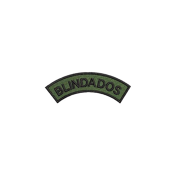Distintivo Semicircular Bordado de Baixa Visibilidade - Manicaca BLINDADOS