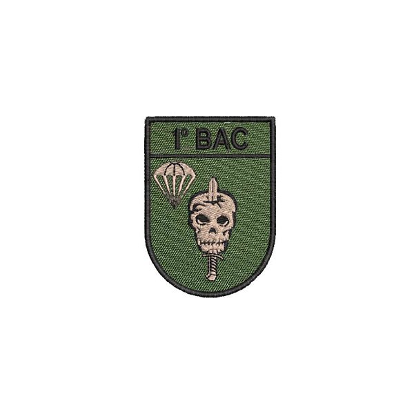 Distintivo de Organização Militar de Baixa Visibilidade - 1º BAC (1º Batalhão de Ações de Comandos)