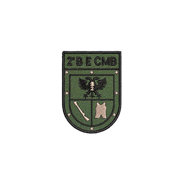 Distintivo de Organização Militar de Baixa Visibilidade - 2º BE CMB (2º Batalhão de Engenharia de Combate)