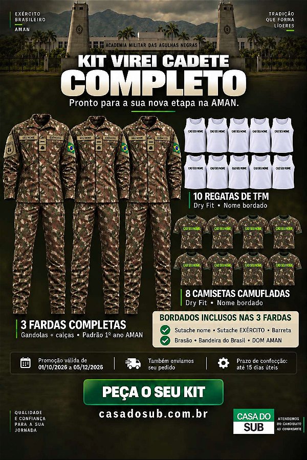 Kit Virei Cadete Completo