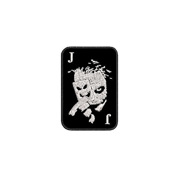 Patch Bordado CORINGA JOKER 2 7,5 x 5 CM