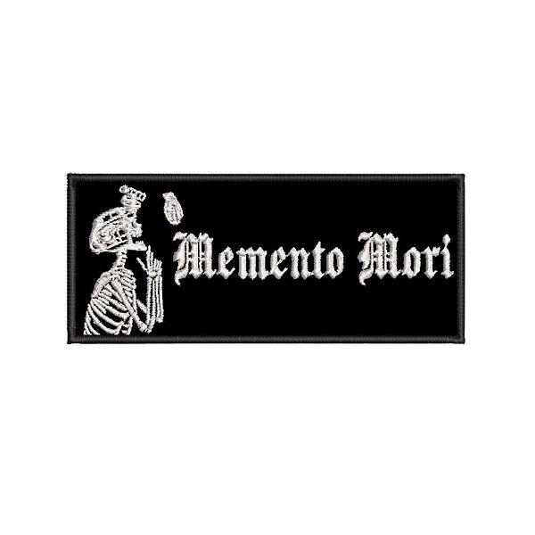 Patch Bordado MEMENTO MORI 2 12 x 5 CM