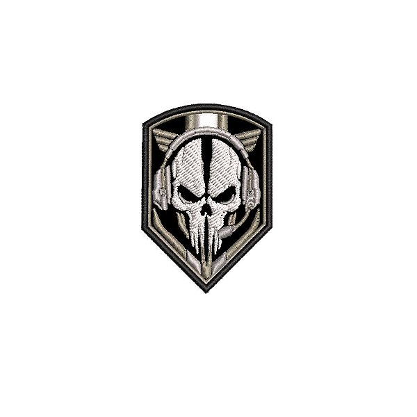 Patch Bordado COD GHOST 6 x 4 CM