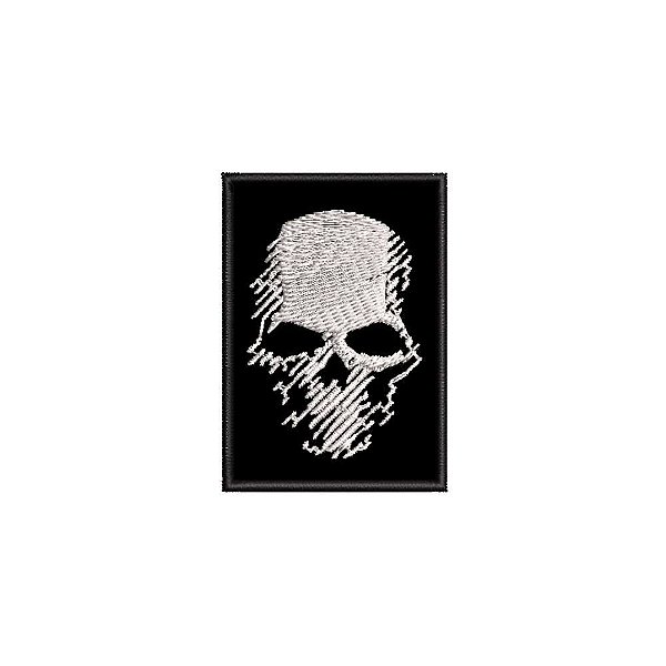 Patch Bordado CAVEIRA 4 x 6 CM