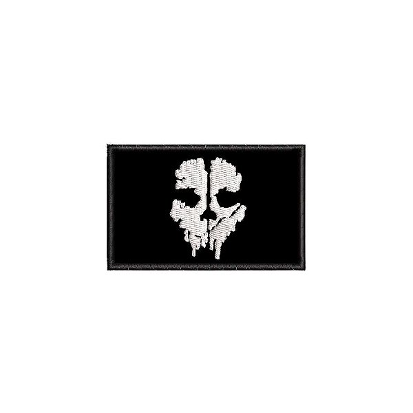 Patch Bordado COD GHOST 8 x 5 CM