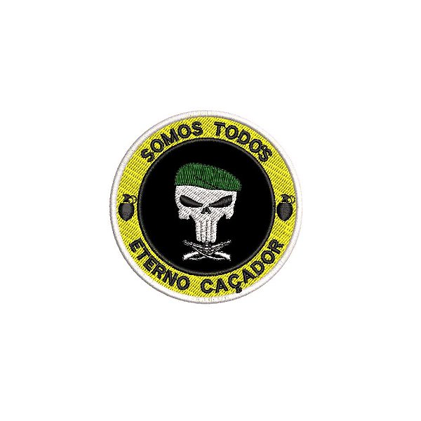 Patch Bordado SOMOS TODOS CAÇADORES 7,5 x 7,5