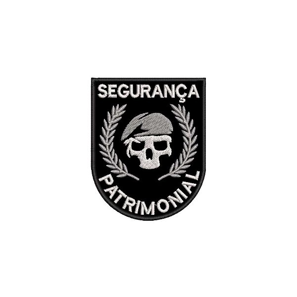 Patch Bordado SEGURANÇA PATRIMONIAL 7,5 x 9,5
