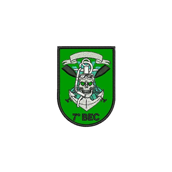 Patch Bordado 7º BEC 6 x 8 CM
