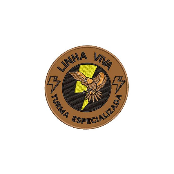 Patch Bordado LINHA VIVA 8 x 8 CM