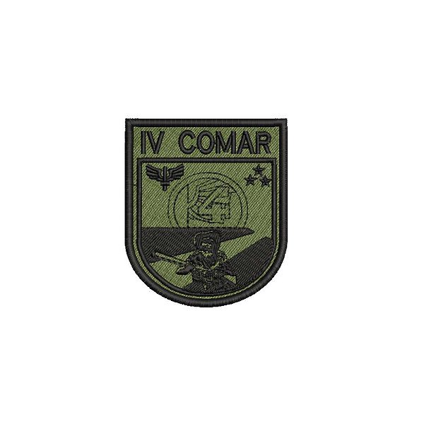 Distintivo de Organização Militar de Baixa Visibilidade - IV COMAR 6,5 x 7,5 cm