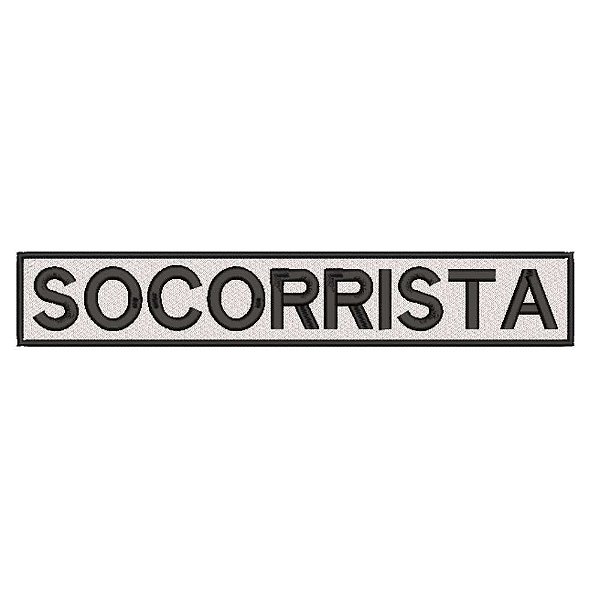 Patch Bordado SOCORRISTA 30 x 5 cm
