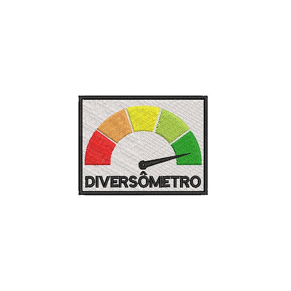 Patch Bordado DIVERSÔMETRO 8,5 x 6,5