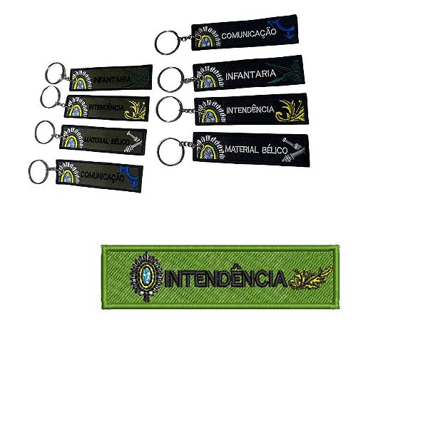Chaveiro Bordado 8 x 2 INTENDÊNCIA