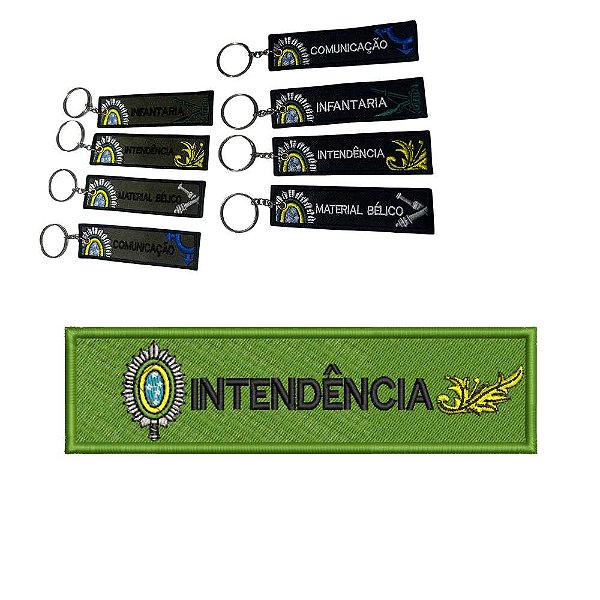 Chaveiro Bordado 15 x 4 INTENDÊNCIA
