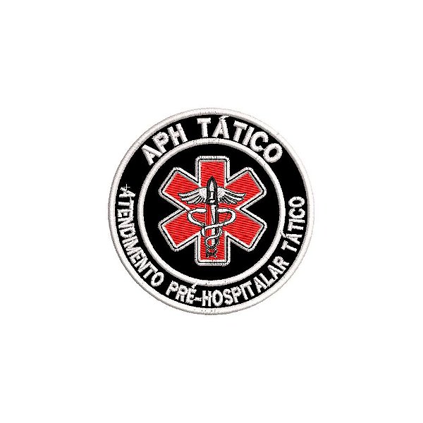 Patch Bordado APH TÁTICO 8 X 8 CM