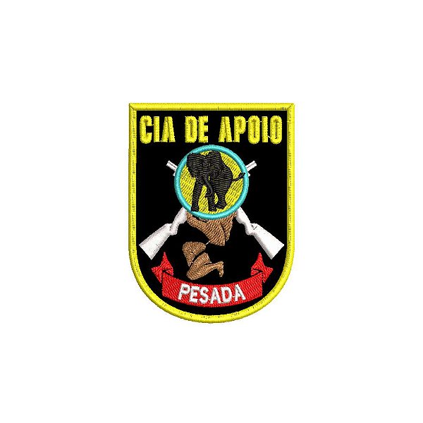 Patch Bordado CIA DE APOIO 6 X 8 CM