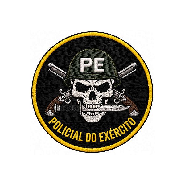 Patch Bordado POLICIAL DO EXÉRCITO 7 x 7 CM