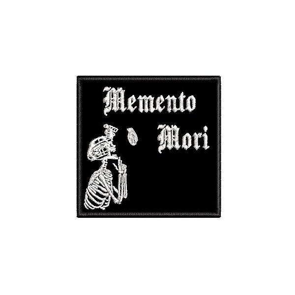 Patch Bordado MEMENTO MORI 3 8 x 8 CM