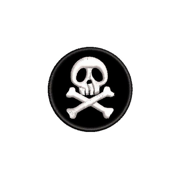 Patch Bordado CAVEIRA 4,5 x 4,5 CM