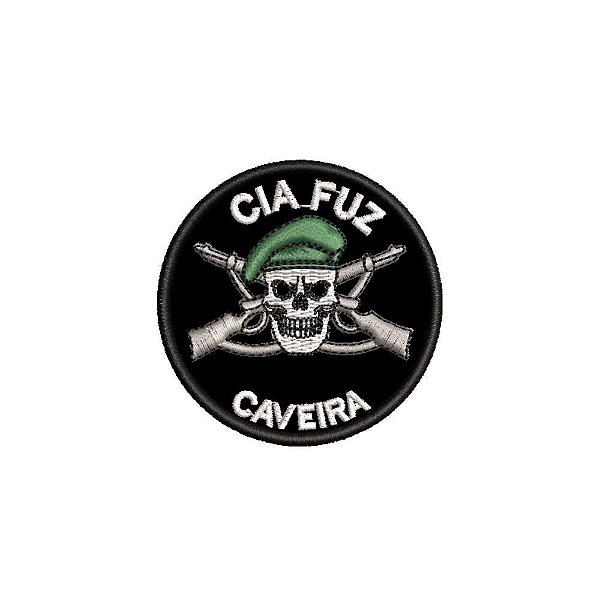 Patch Bordado CAVEIRA 5,5 x 5,5 CM