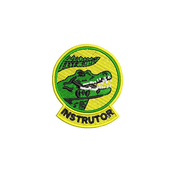 Patch Bordado Pantanal Instrutor 4,5 x 5,5 cm