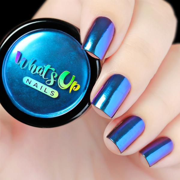 Pó Para Unhas Efeito Multi Cromado Whats Up Nails - Ocean