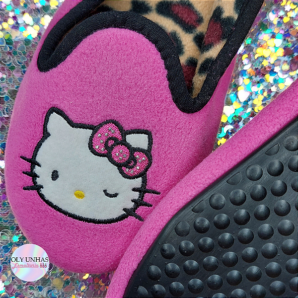 Pantufa Hello Kitty Mocassim