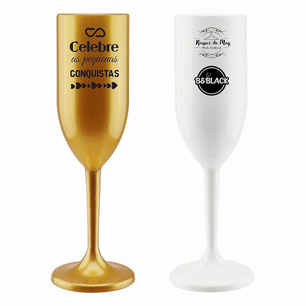 TAÇA LIGHT 190ml PERSONALIZADO FRENTE E VERSO COR ÚNICA