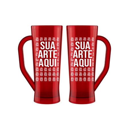CANECA PERSONALIZADA DE ACRÍLICO SLIM 400ml TRADICIONAL