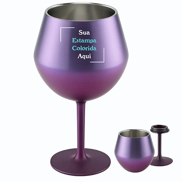 TAÇA COPO 480ml PERSONALIZADO COM PEDESTAL REMOVÍVEL