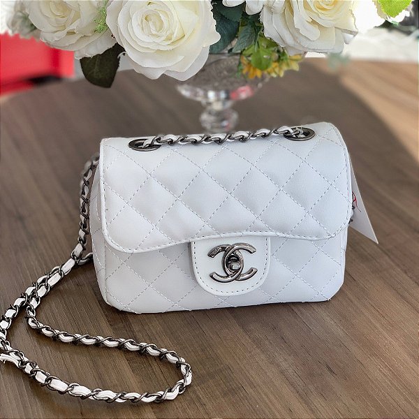 Bolsa Feminina Mini Chanel Branca - Love Bags Criciúma