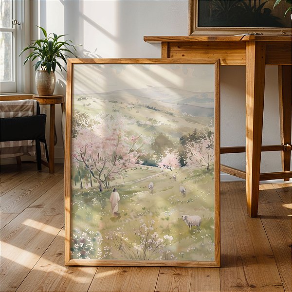 Quadro Meu Bom Pastor e as Ovelhas