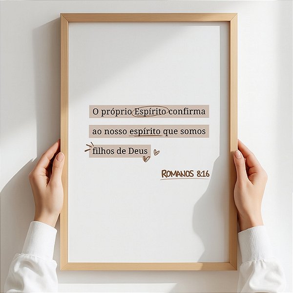 Quadro Romanos 8:16