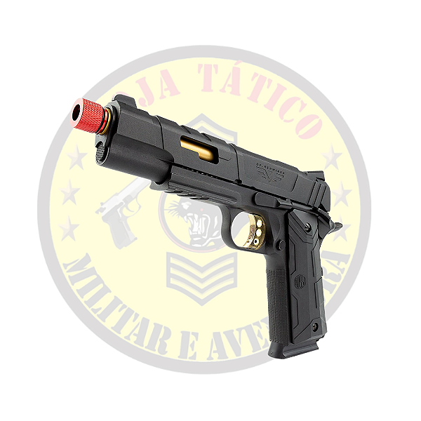 PISTOLA AIRSOFT GBB 1911 REDWINGS GOLD 6MM ROSSI