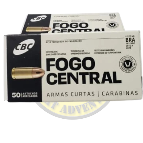 Munição CBC Calibre 9mm Luger ETOG 124gr Treina Caixa 50un #desconto