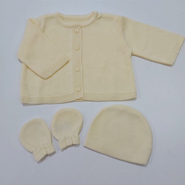Kit Casaco Gorro e Luva