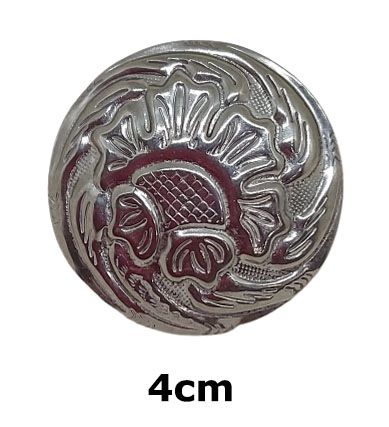 Margarida flor parafuso sela grande 4cm