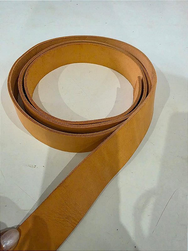 TIRA COURO CINTO MEL 4mm 4CM entre 1,8m a 2metro